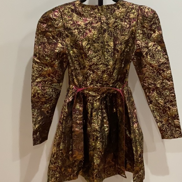 NBD Danjelica Mini Dress in Gold and Magenta, Size: XS - Picture 9 of 12